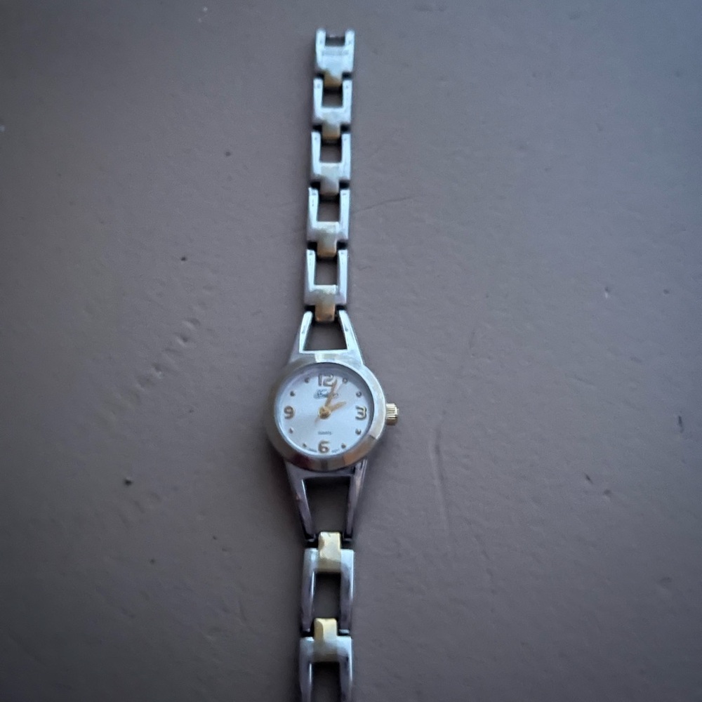 Elegant Silver and Gold Women's Watch